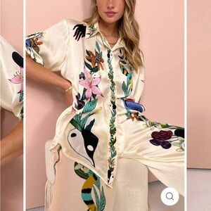 BRAND NEW Like My Choice silk matching set